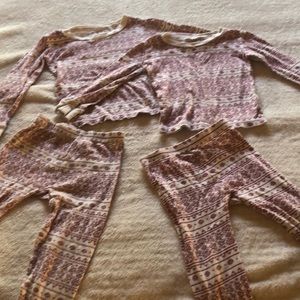 Burt’s bees 2T 3T matching pajamas